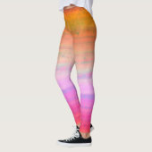 Leggings Ombre rose orange (Gauche)