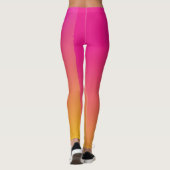Leggings Ombre rose orange (Dos)