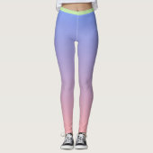 Leggings Ombre rose violet élégant (Devant)