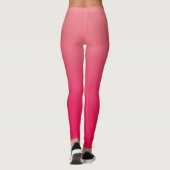 Leggings Ombre rouge rose saumon (Dos)