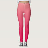 Leggings Ombre rouge rose saumon (Devant)