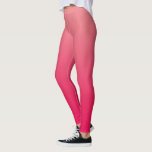 Leggings Ombre rouge rose saumon<br><div class="desc">Un joli dégradé rose de vos séances de yoga. Corail clair ou rose saumon à vert foncé arrière - plan. Ajoutez du texte personnalisé si vous le souhaitez.</div>