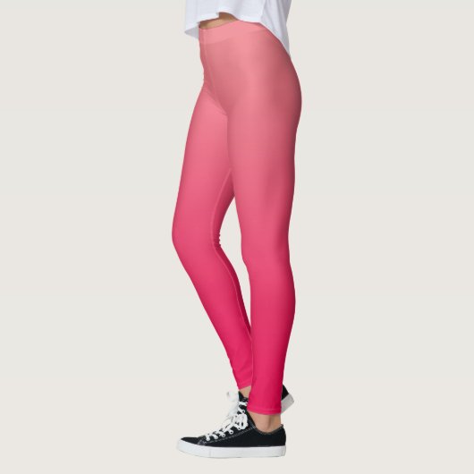 Leggings Ombre rouge rose saumon (Gauche)