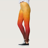 Leggings Ombre rustique rouge jaune (Gauche)