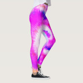 Leggings Ombre Tie Dye Rainbow Swirl Fuchsia (Droite)