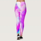 Leggings Ombre Tie Dye Rainbow Swirl Fuchsia (Dos)