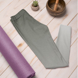 Leggings Ombre Trend Couleur Forêt foncée Gris Pastel Leggi