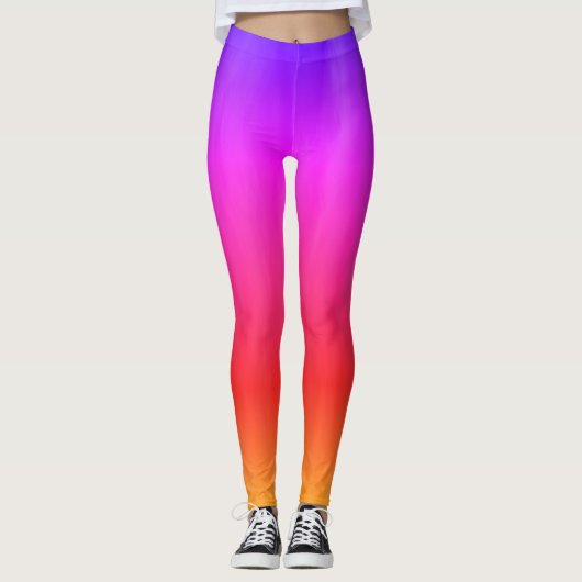 Leggings Ombré Tropical Sunset (Devant)