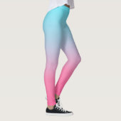Leggings Ombre turquoise et rose (Droite)