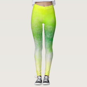 Leggings Ombre vert jaune