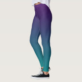 Leggings Ombre violet et Turquoise (Gauche)