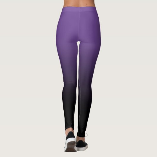 Leggings Ombre violet noir (Dos)