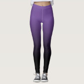 Leggings Ombre violet noir (Devant)
