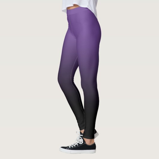 Leggings Ombre violet noir (Gauche)