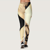 Leggings ombres abstraites d'oiseau (Dos)