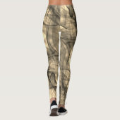 Leggings Ombres fumées noires Éffrayant Cool moderne Hallow (Dos)