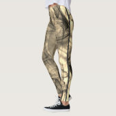 Leggings Ombres fumées noires Éffrayant Cool moderne Hallow (Gauche)