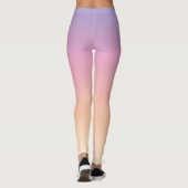 Leggings Ombres violets, roses et bruns (Dos)