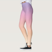 Leggings Ombres violets, roses et bruns (Gauche)