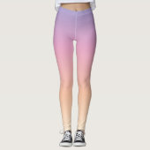 Leggings Ombres violets, roses et bruns (Devant)