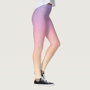 Leggings Ombres violets, roses et bruns