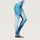 Leggings Onde Océanique Roulante Dans Les teintes Bleues (Droite)