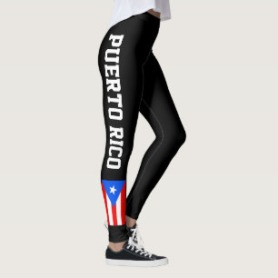 Leggings onder de vlag van Puerto Rico voor werkui