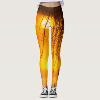 Leggings ondersteboven zonsondergang