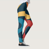 Leggings Ondes abstraites colorées (Droite)