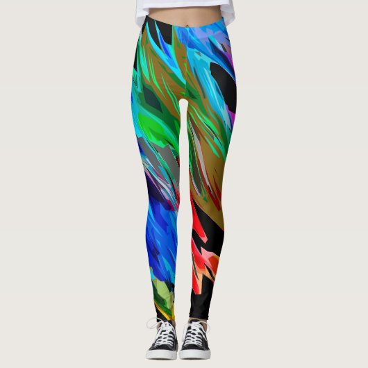 Leggings Ondes colorées (Devant)