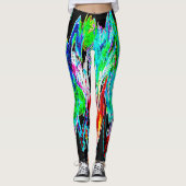 Leggings Ondes colorées (Devant)