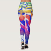 Leggings Ondes colorées (Dos)