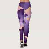 Leggings Ondes violettes (Dos)
