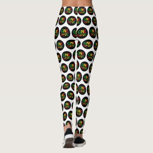 Leggings One Love, Reggae design (Dos)