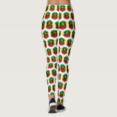 Leggings One Love, Reggae design with reggae colors (Dos)