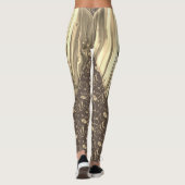 Leggings Onglet de guitare de notes musicales personnalisée (Dos)