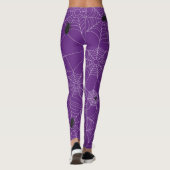 Leggings op het web van Halloween Spider - Paars (Achterkant)