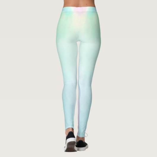 Leggings Opal rose et bleu gemstone yoga entraînement moder (Dos)