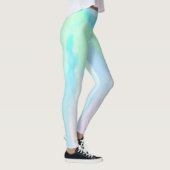 Leggings Opal rose et bleu gemstone yoga entraînement moder (Droite)