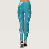 Leggings Opal Turquoise blanc (Dos)