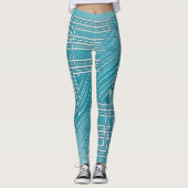 Leggings Opal Turquoise blanc (Devant)