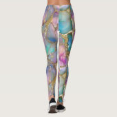 Leggings Opale colorée et or liquide (Dos)