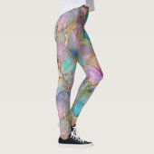 Leggings Opale colorée et or liquide (Droite)