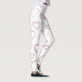 Leggings Open Red Hearts (Droite)