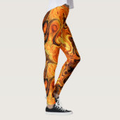 Leggings Options d'image Fire Fractal Art 9-10 (Droite)