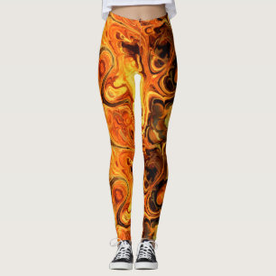 Leggings Options d'image Fire Fractal Art 9-10