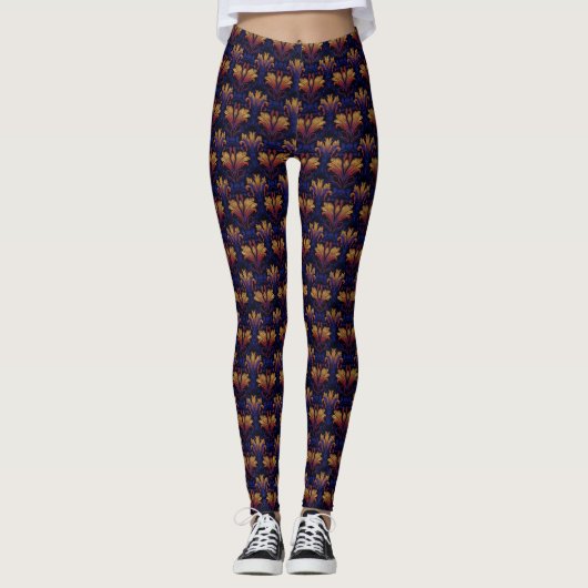 Leggings Opulence du crépuscule (Devant)