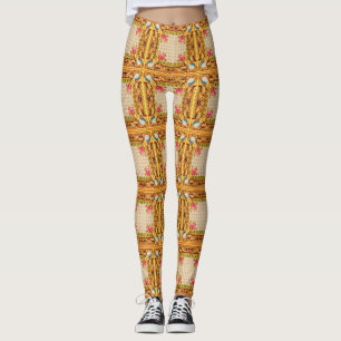 Leggings opulente impression baroque