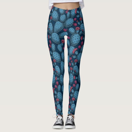 Leggings Opuntie de floraison (Devant)