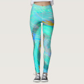 Leggings Or aquatique (Devant)